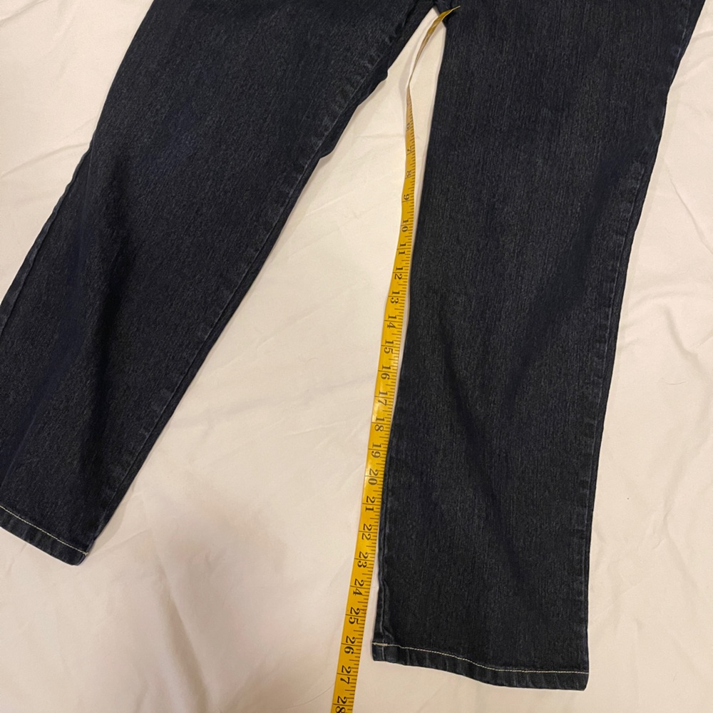 Gloria Vanderbilt Dark‎ Blue Straight Leg Jeans Size 16 - Picture 5 of 12